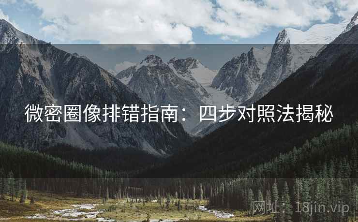 微密圈像排错指南：四步对照法揭秘
